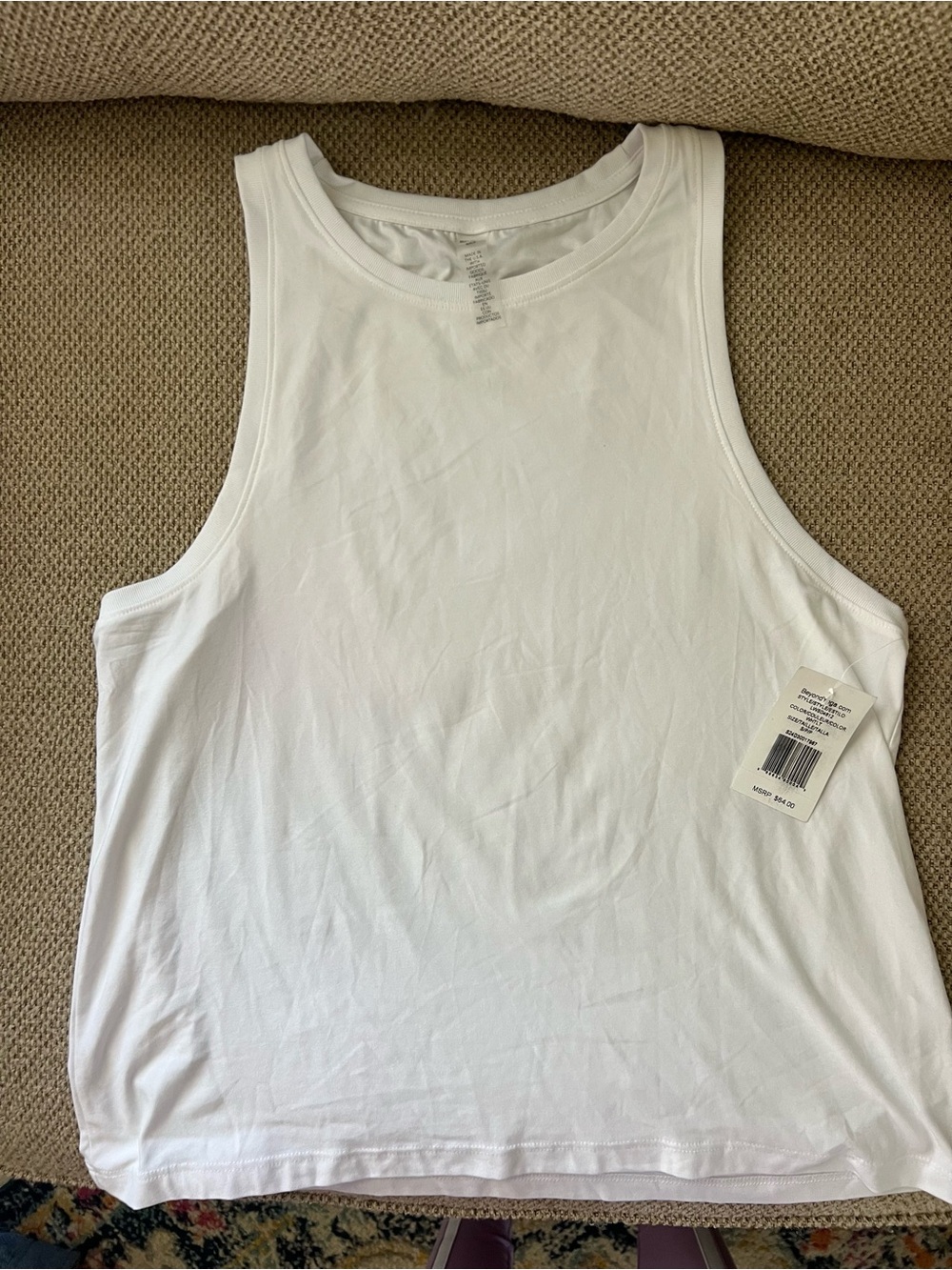 Beyond Yoga full length white tank sz small